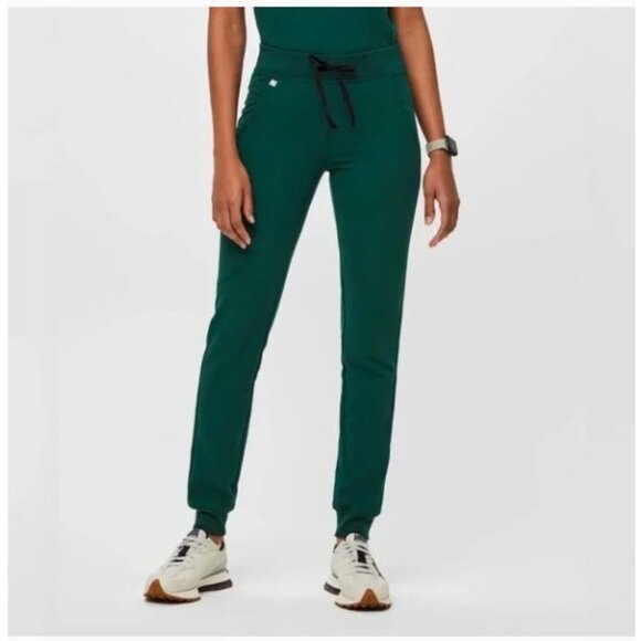 Figs Womens Zamora Jogger Scrub Pants Limited Edition Forest Green L Tall - Picture 2 of 12